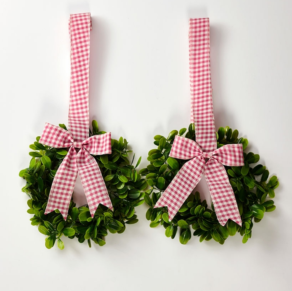 Buffalo plaid Wreath set